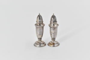 Sterling Silver E P Vintage Classic Salt Pepper Shaker Set (2 pcs)