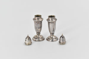 Sterling Silver E P Vintage Classic Salt Pepper Shaker Set (2 pcs)