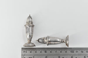 Sterling Silver E P Vintage Classic Salt Pepper Shaker Set (2 pcs)