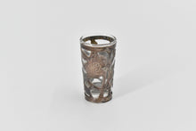 Load image into Gallery viewer, Sterling Silver Mexican Rose Engraved Floral Filigree Shot Glass