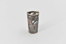 Load image into Gallery viewer, Sterling Silver Mexican Rose Engraved Floral Filigree Shot Glass