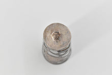 Load image into Gallery viewer, Sterling Silver Mexican Rose Engraved Floral Filigree Shot Glass