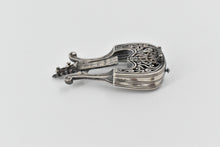 Load image into Gallery viewer, Sterling Silver Havdalah Harp Ornate Lyre Stringed Spice Box
