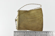 Load image into Gallery viewer, Sterling Silver Whiting &amp; Davis Co Soldered Mesh Vermeil Purse Hand Bag