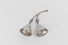 Load image into Gallery viewer, Sterling Silver F Ramirez Mexican Double Blossom Table Bell