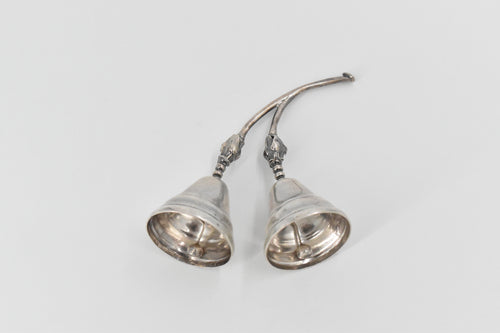 Sterling Silver F Ramirez Mexican Double Blossom Table Bell