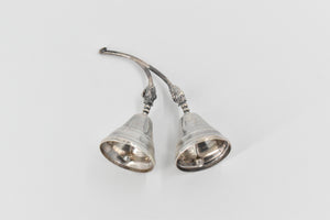 Sterling Silver F Ramirez Mexican Double Blossom Table Bell