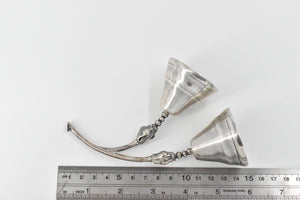 Sterling Silver F Ramirez Mexican Double Blossom Table Bell