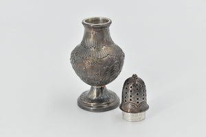 Sterling Silver Holland Ornate Scroll Design Windmill Salt Shaker