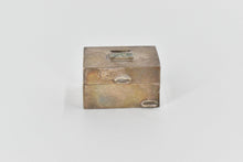 Load image into Gallery viewer, Sterling Silver Square Vintage Hand Made Trinket Pill Box