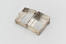 Load image into Gallery viewer, Sterling Silver Square Vintage Hand Made Trinket Pill Box