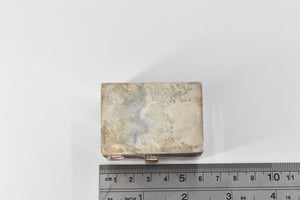 Sterling Silver Square Vintage Hand Made Trinket Pill Box