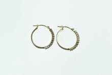 Load image into Gallery viewer, 10K 0.25 Ctw Diamond Classic Round 17.4mm Hoop Earrings Yellow Gold