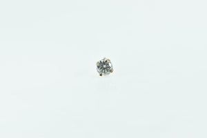 14K 0.27 Ct Diamond Solitaire Classic Single Stud Earring Yellow Gold