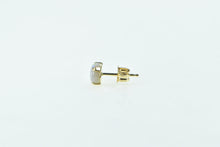 Load image into Gallery viewer, 14K Oval Natural Opal Classic Solitaire Single Stud Earring Yellow Gold