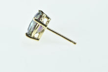 Load image into Gallery viewer, 14K Oval Mystic Topaz Solitaire Classic Single Earring Yellow Gold