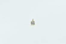 Load image into Gallery viewer, 14K Classic Single Diamond Solitaire Round Stud Earring Yellow Gold