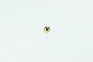 10K Classic Round Sphere Ball Single Vintage Earring Yellow Gold