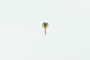 10K Classic Round Sphere Ball Single Vintage Earring Yellow Gold