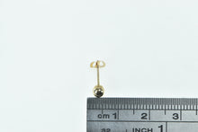 Load image into Gallery viewer, 10K Classic Round Sphere Ball Single Vintage Earring Yellow Gold