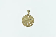 Load image into Gallery viewer, 14K Sand Dollar Sea Shell Ocean Motif Beach Charm/Pendant Yellow Gold