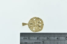 Load image into Gallery viewer, 14K Sand Dollar Sea Shell Ocean Motif Beach Charm/Pendant Yellow Gold