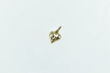 Load image into Gallery viewer, 14K Heart Love Symbol Romantic Diamond Cut Charm/Pendant Yellow Gold