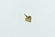 Load image into Gallery viewer, 14K Heart Love Symbol Romantic Diamond Cut Charm/Pendant Yellow Gold