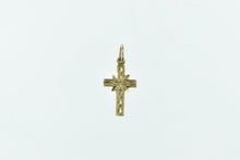 Load image into Gallery viewer, 14K Vintage Retro Cross Christian Faith Symbol Charm/Pendant Yellow Gold