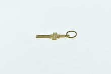 Load image into Gallery viewer, 14K Vintage Retro Cross Christian Faith Symbol Charm/Pendant Yellow Gold