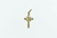 Load image into Gallery viewer, 14K Vintage Retro Cross Christian Faith Symbol Charm/Pendant Yellow Gold