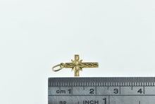 Load image into Gallery viewer, 14K Vintage Retro Cross Christian Faith Symbol Charm/Pendant Yellow Gold