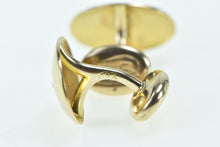 Load image into Gallery viewer, 10K 1960&#39;s Diamond Vintage Star Inset Men&#39;s Cuff Links Yellow Gold