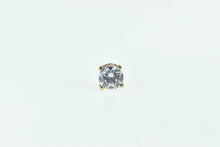 Load image into Gallery viewer, 14K Round Solitaire CZ Single Vintage Classic Earring Yellow Gold