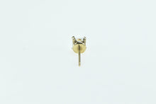 Load image into Gallery viewer, 14K Princess Solitaire Classic CZ Single Stud Earring Yellow Gold