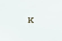 Load image into Gallery viewer, 14K L Letter Initial Monogram Name Single Stud Earring Yellow Gold