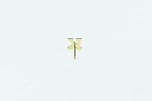 Load image into Gallery viewer, 14K L Letter Initial Monogram Name Single Stud Earring Yellow Gold