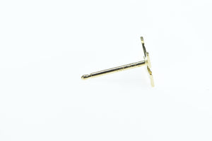 14K L Letter Initial Monogram Name Single Stud Earring Yellow Gold