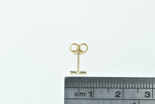 Load image into Gallery viewer, 14K L Letter Initial Monogram Name Single Stud Earring Yellow Gold