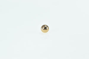 14K 5.9mm Ball Sphere Round Single Stud Earring Yellow Gold