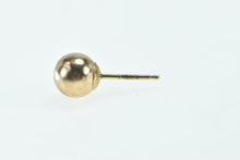 Load image into Gallery viewer, 14K 5.9mm Ball Sphere Round Single Stud Earring Yellow Gold