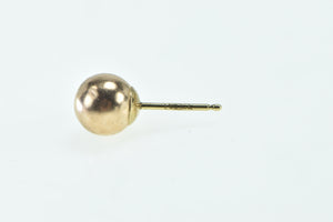 14K 5.9mm Ball Sphere Round Single Stud Earring Yellow Gold