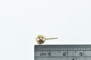 14K 5.9mm Ball Sphere Round Single Stud Earring Yellow Gold