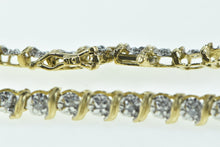 Load image into Gallery viewer, 10K 0.78 Ctw Diamond Classic Vintage Tennis Bracelet 6.75&quot; Yellow Gold