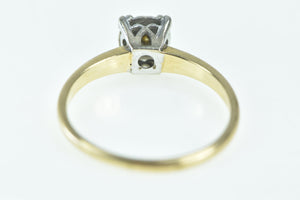 14K Vintage Diamond Classic Solitaire Engagement Ring Yellow Gold