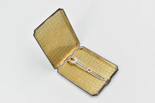 Load image into Gallery viewer, Sterling Silver Elgin Pinstripe Monogram Cigarette Case
