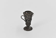Load image into Gallery viewer, Sterling Silver Antique Filigree Shuman Small Candle Holder