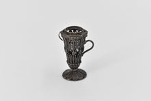 Load image into Gallery viewer, Sterling Silver Antique Filigree Shuman Small Candle Holder