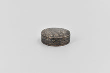 Load image into Gallery viewer, Sterling Silver Austrian Scroll Engraved Antique Round Pill Box