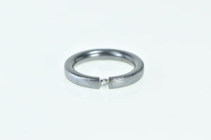 Platinum Modern Pressure Set Diamond Engagement Ring